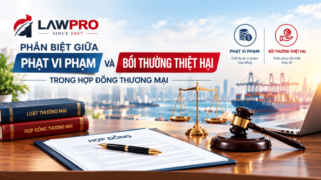 phan biet phat vi pham boi thuong thiet hai hop dong